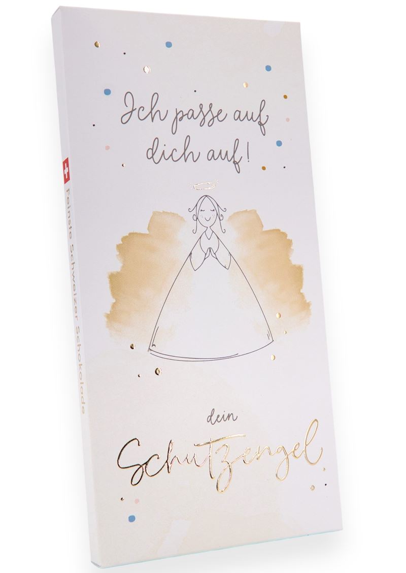 Schokoladentafel 100 g Schutzengel Ich passe auf dich
