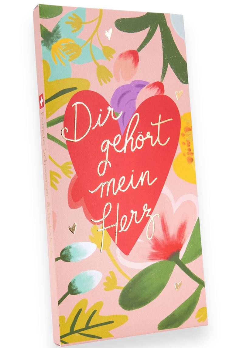Schokoladentafel 100 g Dir gehört mein Herz