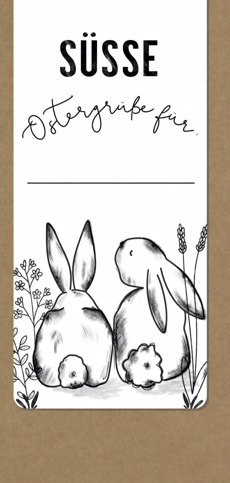 Schokoladentafel 100 g Süsse Ostergrüsse