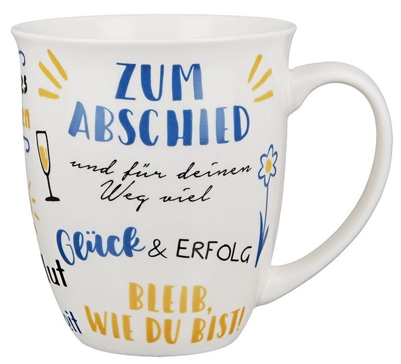 Tasse zum Abschied Jumbo 4 dl 