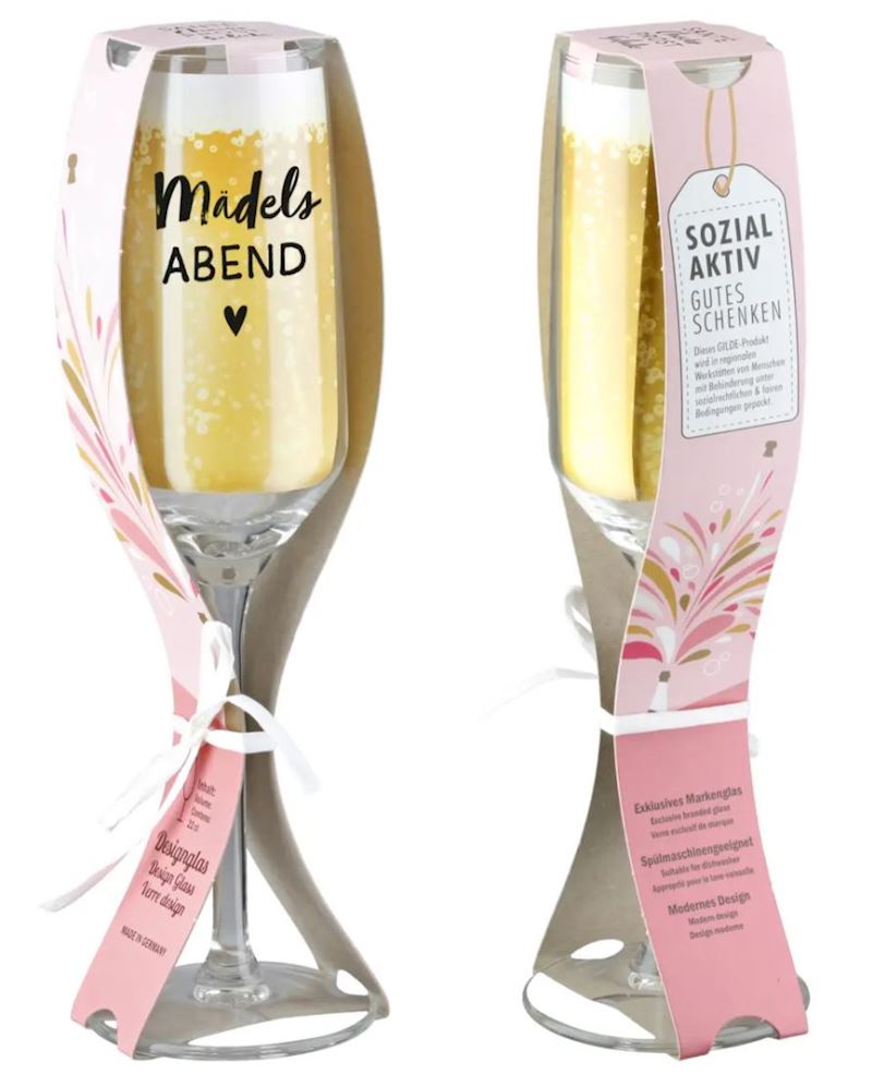 Sektglas Mädelsabend 