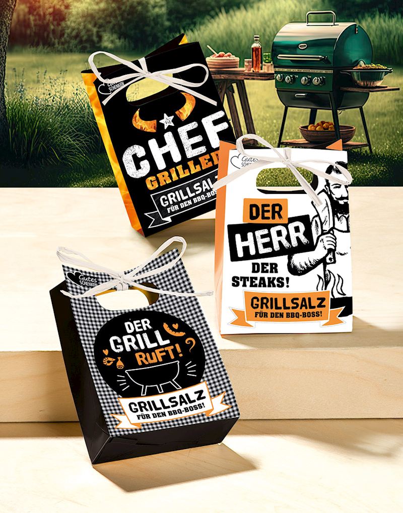 Sac cadeau avec phrases sel BBQ, 50g