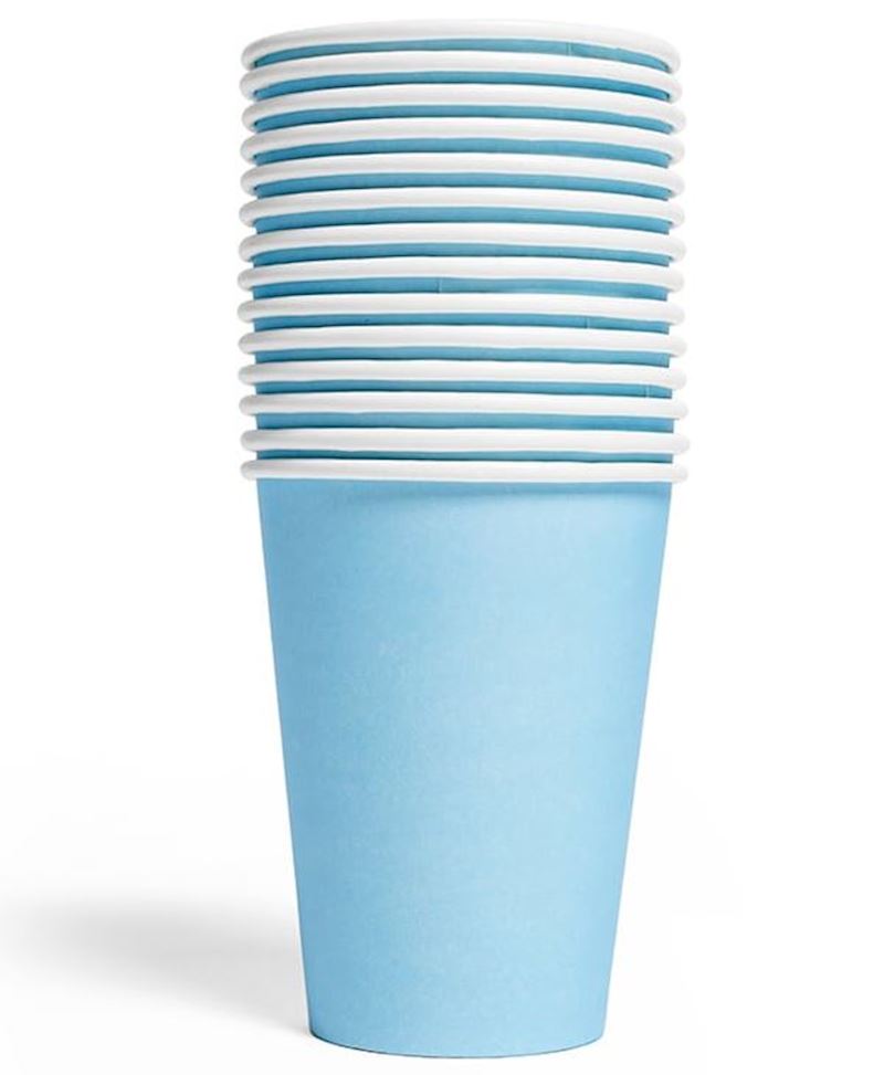 Gobelet bleu clair 210 ml 14 pcs