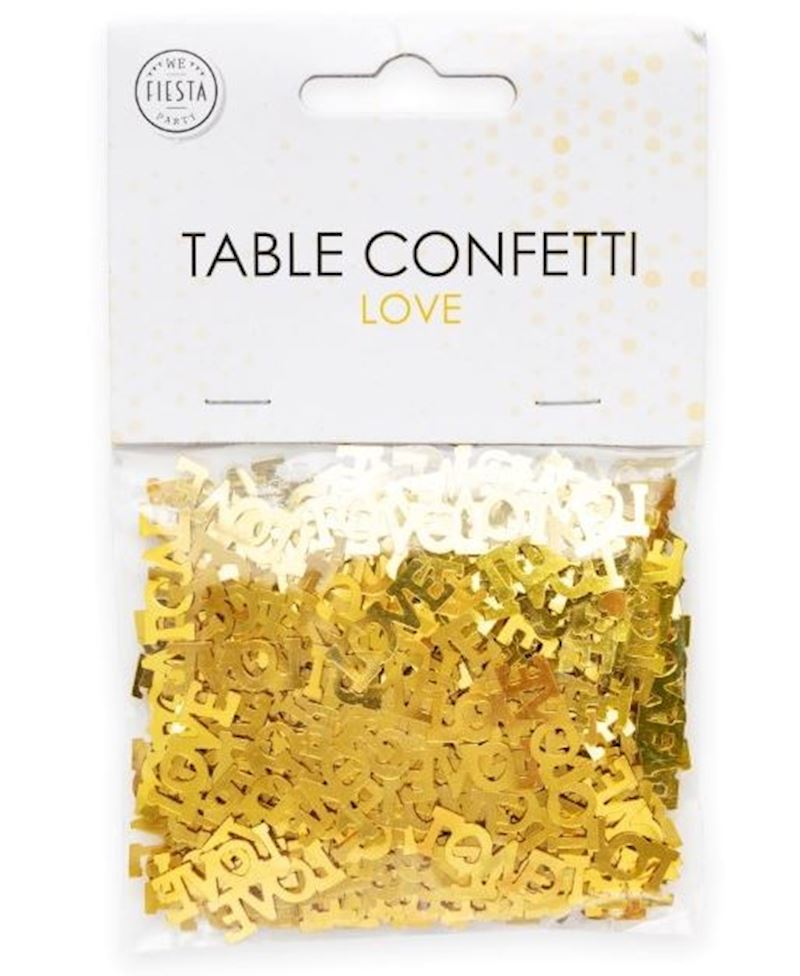 Tischkonfetti Love gold 14 g Streudeko
