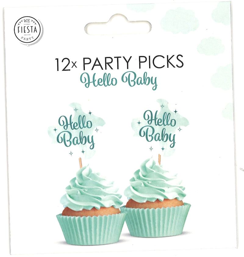 Partypicker Hello Baby 12 Stk. 