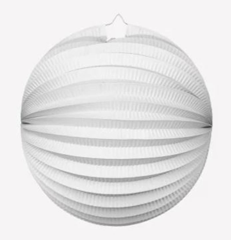Lampion weiss 25 cm ohne Kerzenhalter