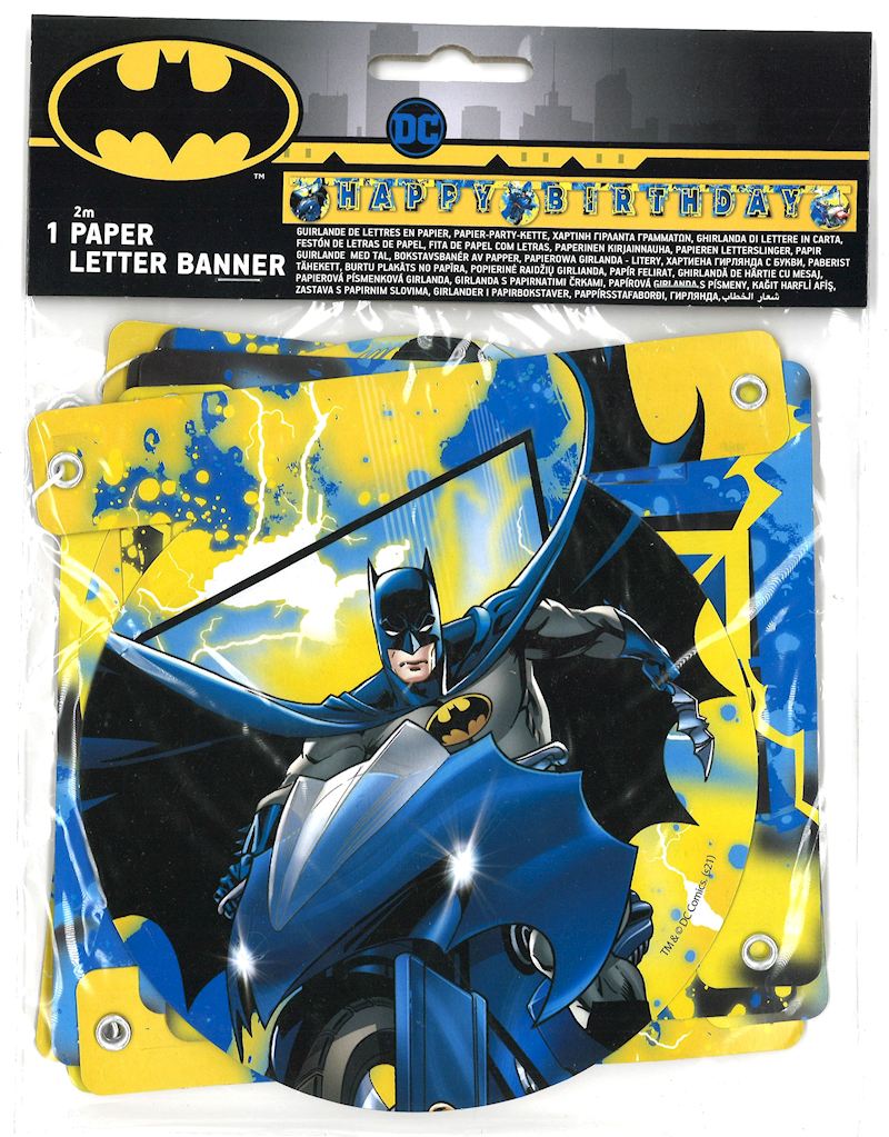 Girlande Happy Birthday 2 m Batman