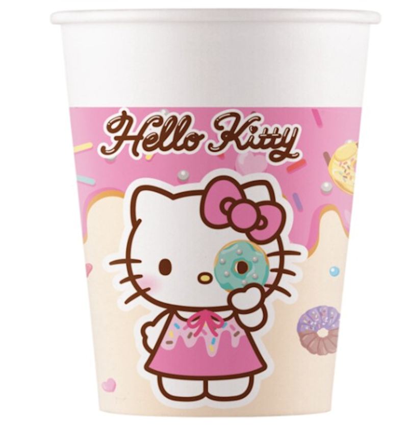 Gobelets de fête Hello Kitty Kuromi 200 ml, 8 pcs