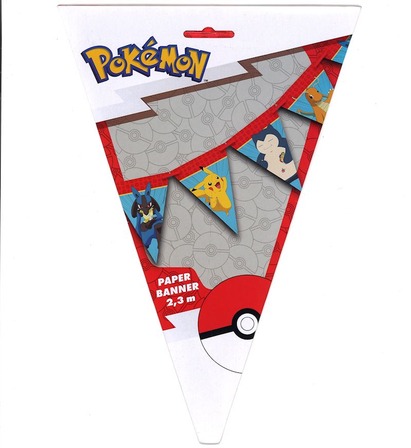 Wimpelkette Pokémon 2.3 m Wimpel 18x25 cm
