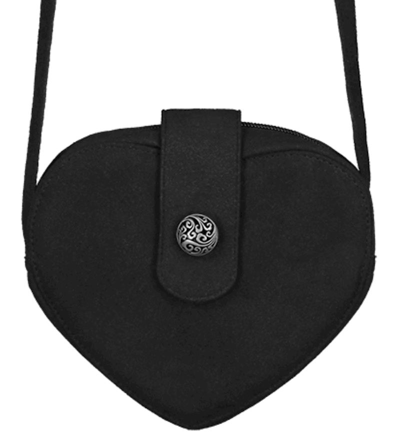 Herzförmige Tasche schwarz Bayern