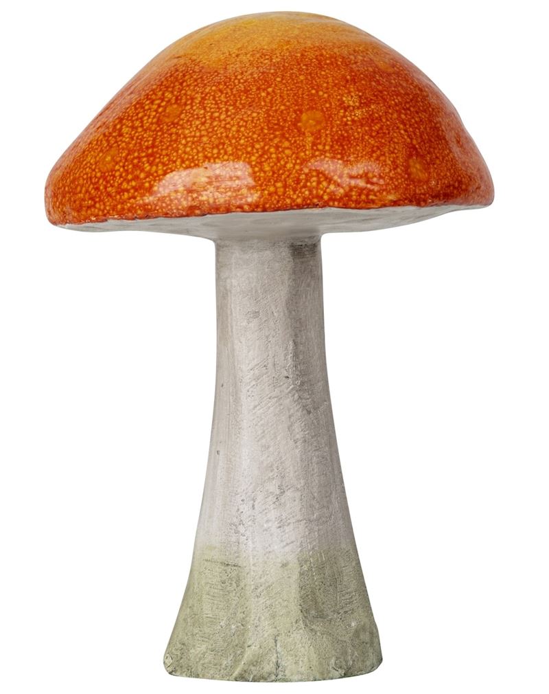 Deko Pilz rot-orange 43 cm Magnesia