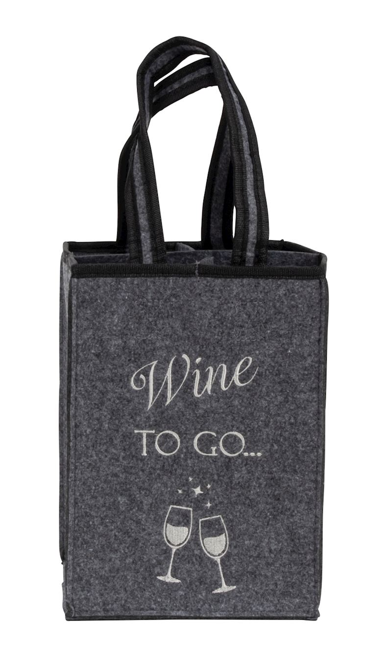Filztasche für 4 Flaschen Wine To Go