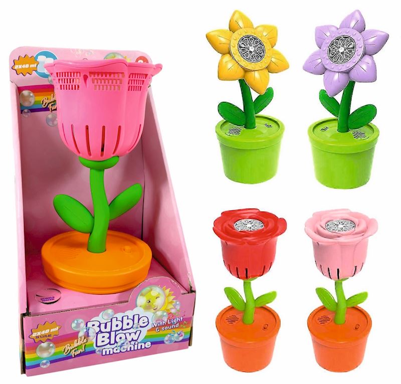 Machine à bulles de savon fleur ass 28 cm