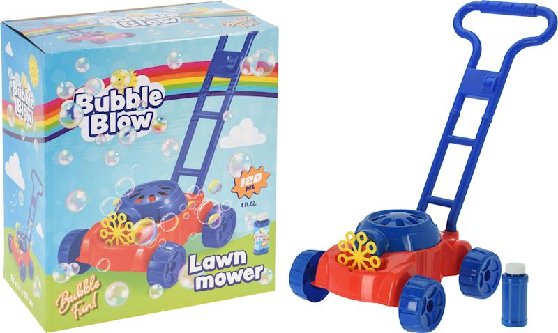 Rasenmäher mit Seifenblasen mit 1.2 dl Flüssigkeit, 2 sort