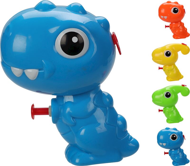 Wasserpistole Dinosaurier 11 cm 4 Farben im Display