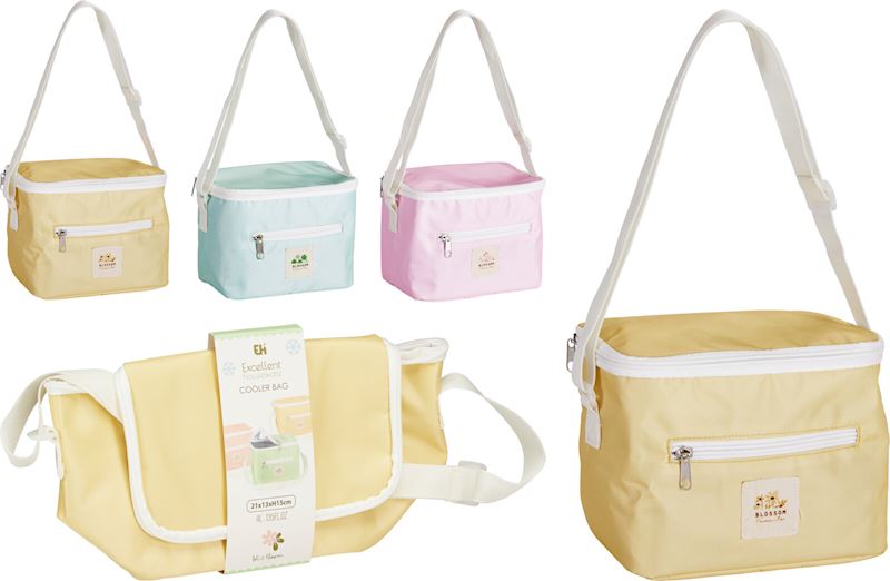 Kühltasche 4 Liter 3 sort. 21x13x15 cm