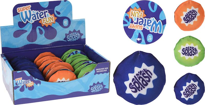 Wasser Wurfscheibe 7 cm 3 sort. Farben