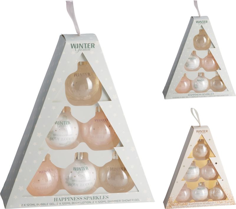 Geschenkset Wellness Badeset mit 6 Kugeln je 120 ml