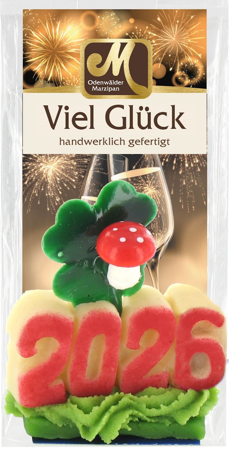 Marzipan Glückszahl im Beutel 30 g Viel Glück 2027