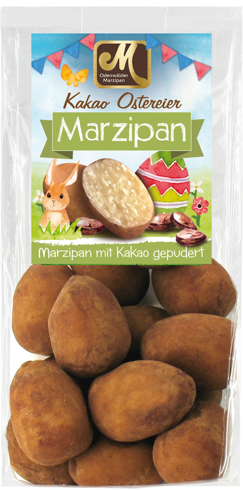 Marzipan Ostereier mit Kakao im Beutel à 150 g
