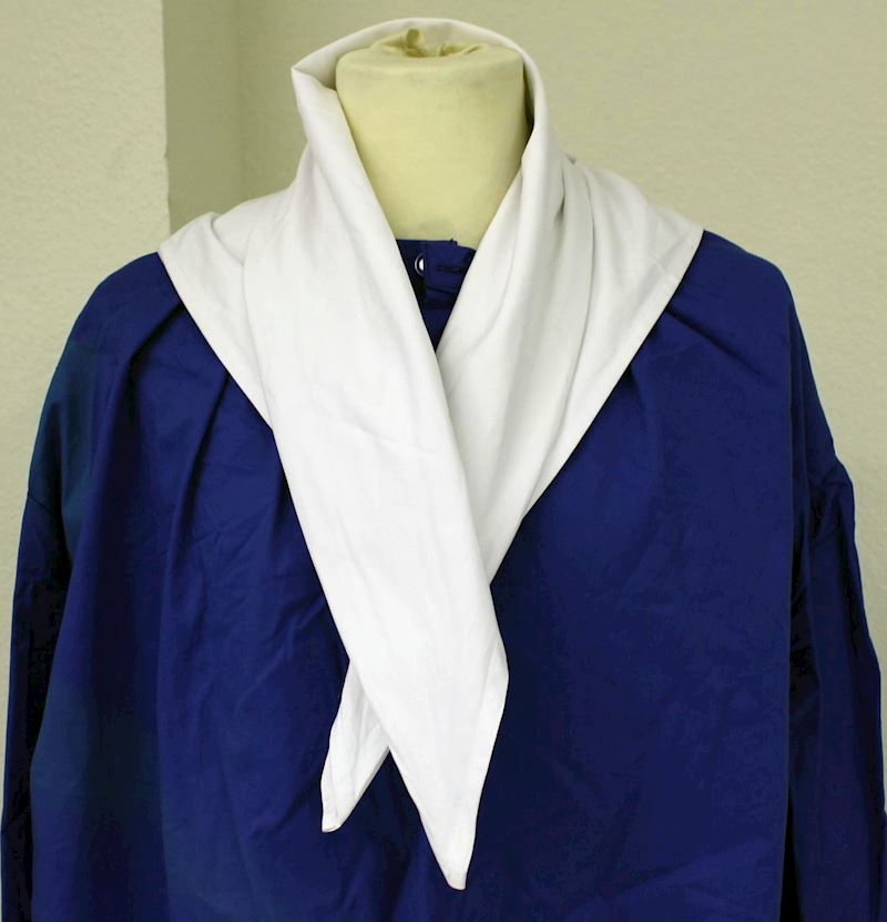 Waggis Halstuch weiss 80x80cm 65% Polyester, 35% Baumwolle