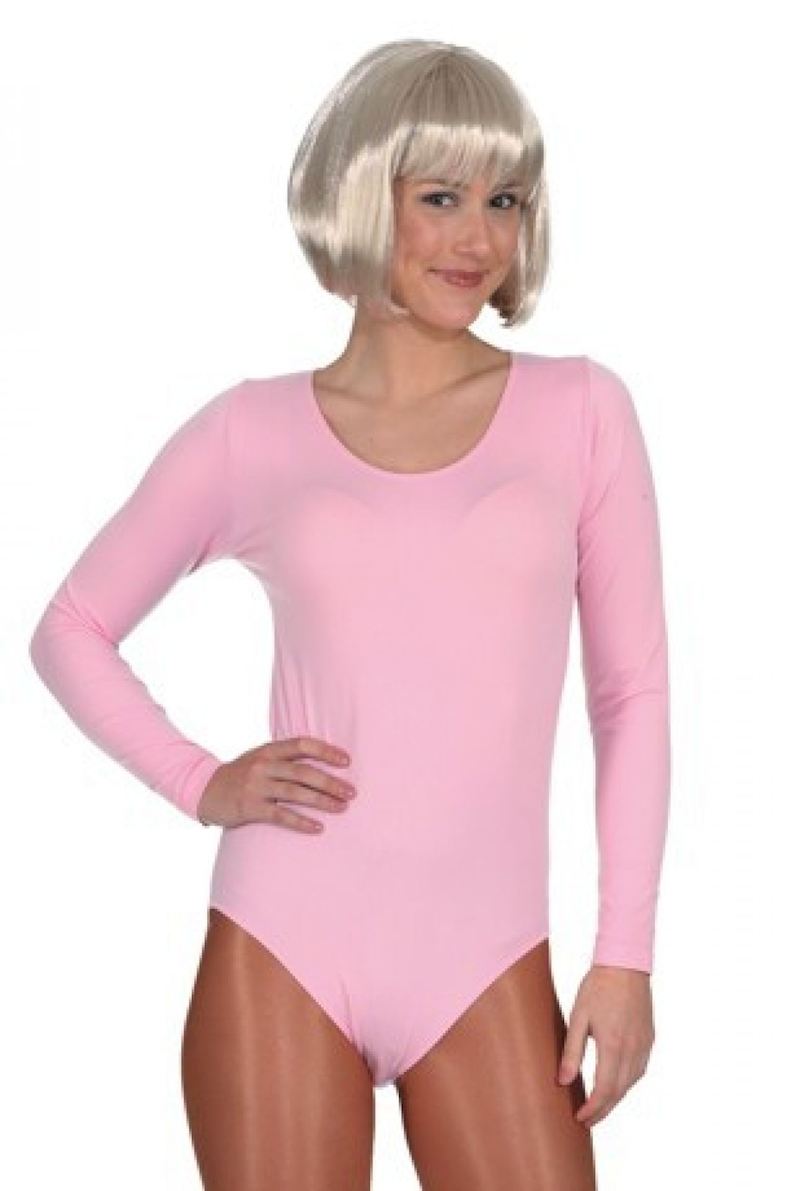 Débardeur à manches longues rosa, taille XXL-XXXL