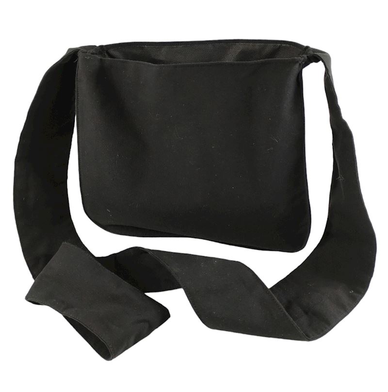 Wurfbeutel / Konfettitasche schwarz Stoff 30x27x9 cm