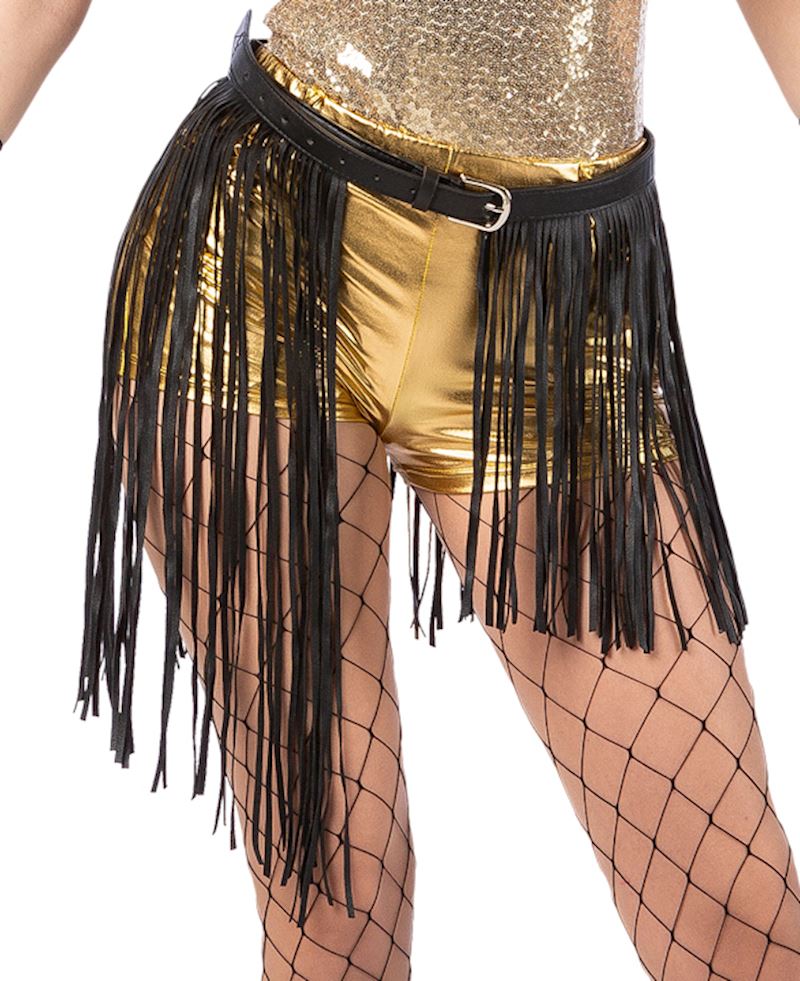 Gürtel Festival mit Fransen schwarz