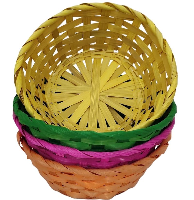 Panier en raphia 22.5x7 cm classic, couleurs ass.