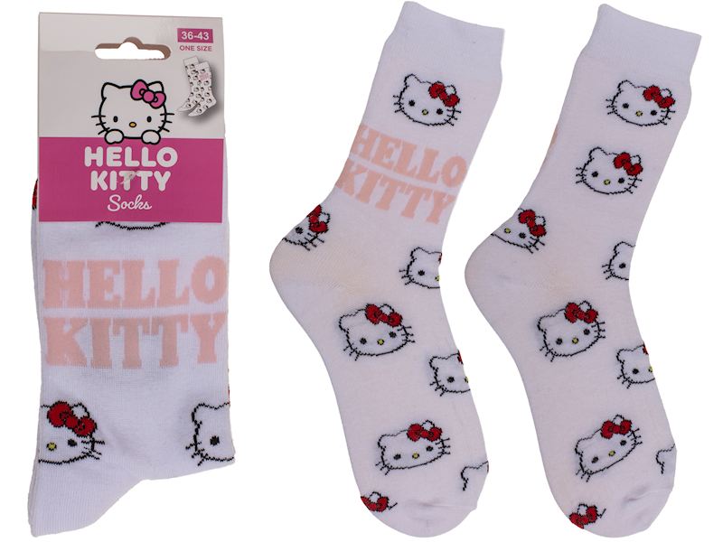 Socken Hello Kitty weiss Grösse 36/43