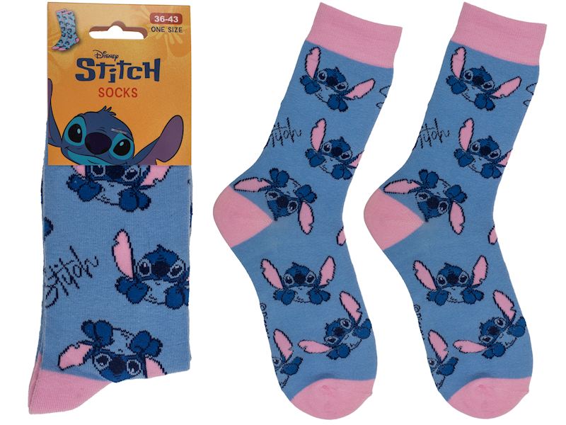 Socken Stitch blau Grösse 36/43