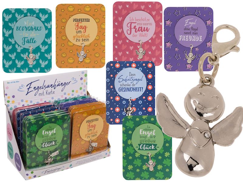 Schutzengel an Schlüssel- anhänger auf Karte 6 sort.