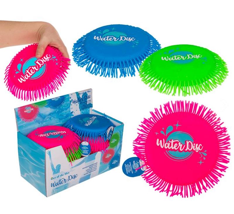 Wasser Wurfscheibe Silikon 17 cm 3 Farben sort.