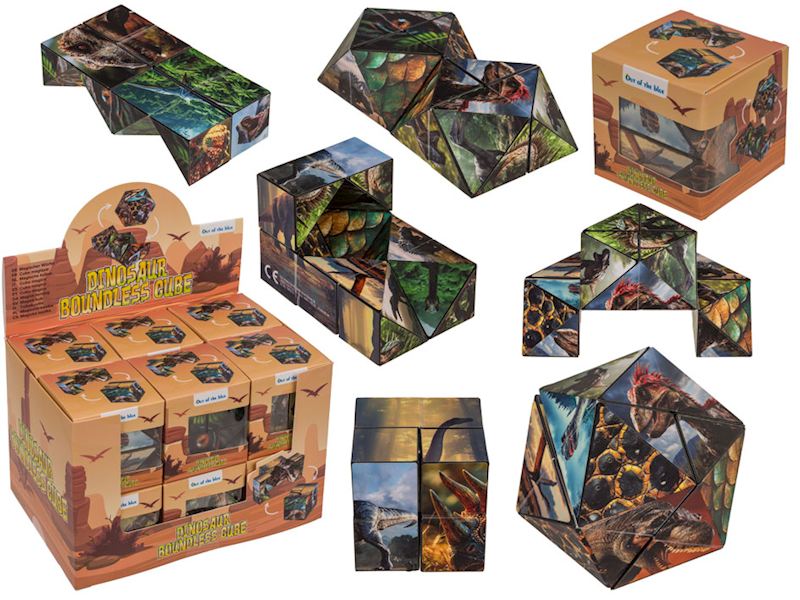 Magischer Würfel Dinosaurier 12 Stk. im Display