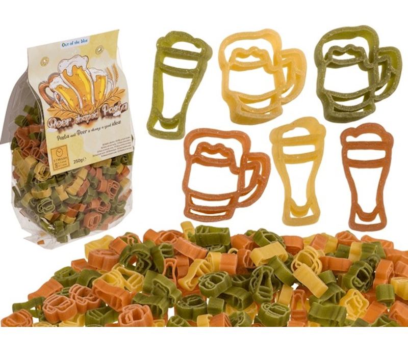 Dreifarbige Hartweizengriess Nudeln Bierform 250 g