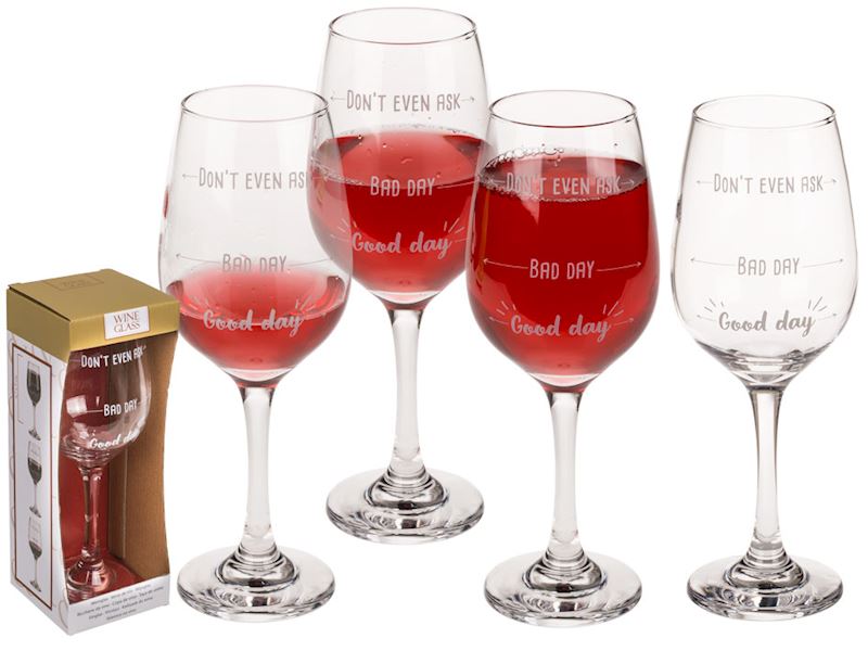 Weinglas Good day, Bad day, Don't even ask 420 ml