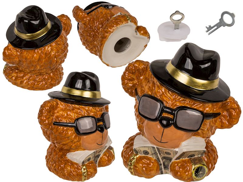 Spardose Mr. Money aus Keramik 15 cm