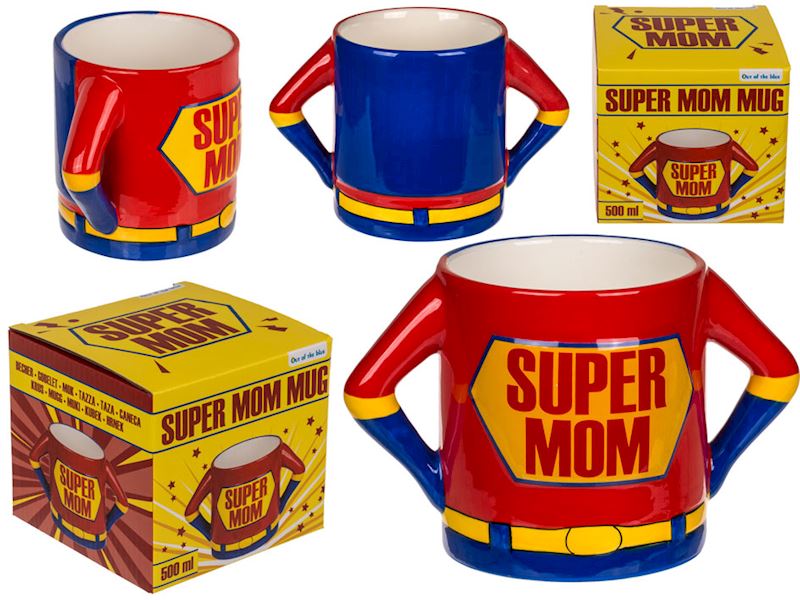 Tasse Super Mom 5 dl Keramik