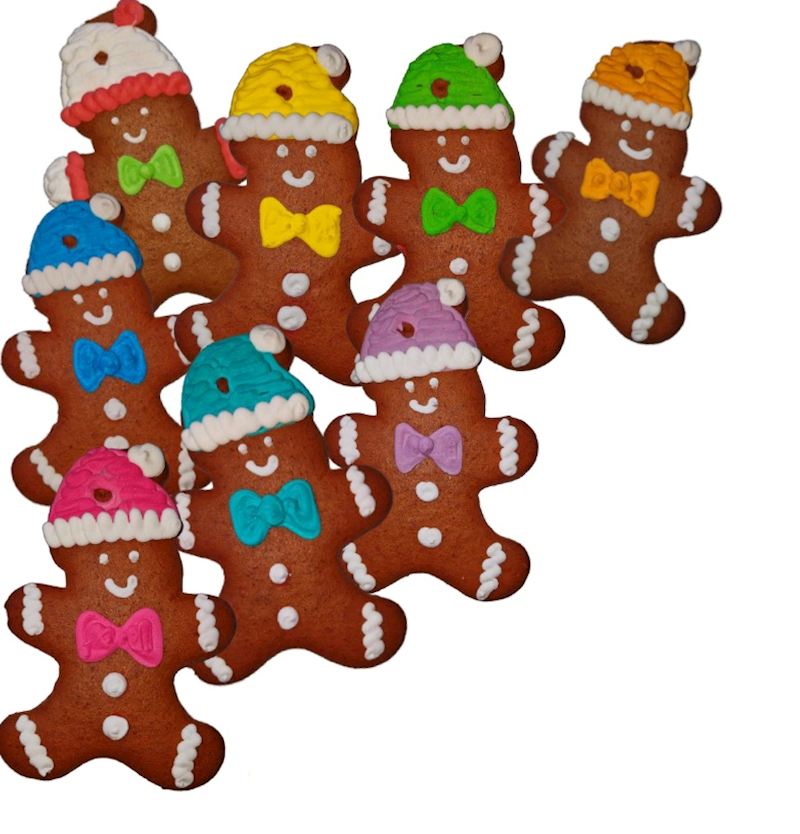 Lebkuchen Männchen 85 g Weihnacht 8 Motive Bunt