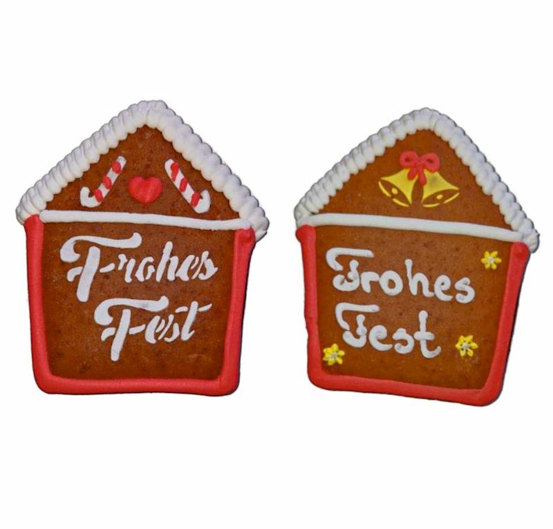 Lebkuchen Haus 85 g Weihnacht 2 Motive