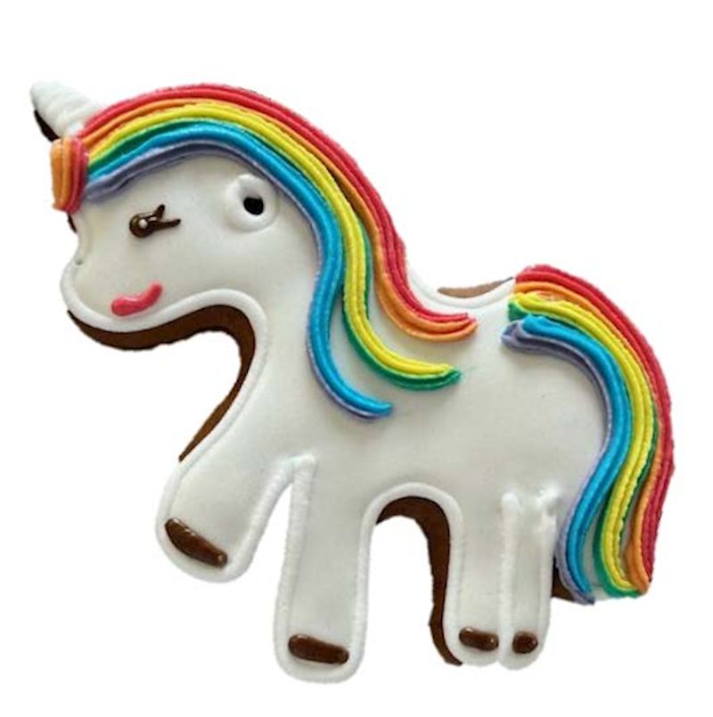 Lebkucheneinhorn 110 g diverse Farben