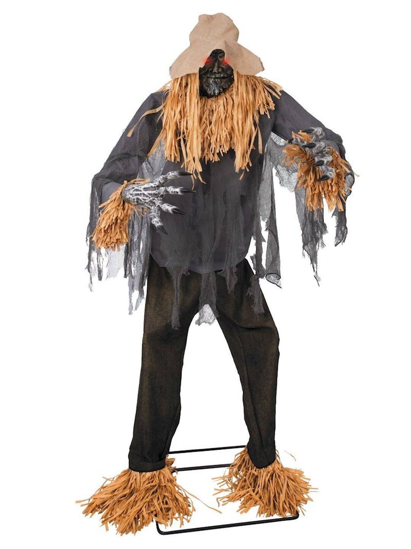 Vogelscheuche 180 cm mit Bewegung, Licht und Sound