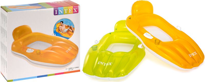 Luftmatratze 163x104cm mit Getränkehalter & Netzeinsatz