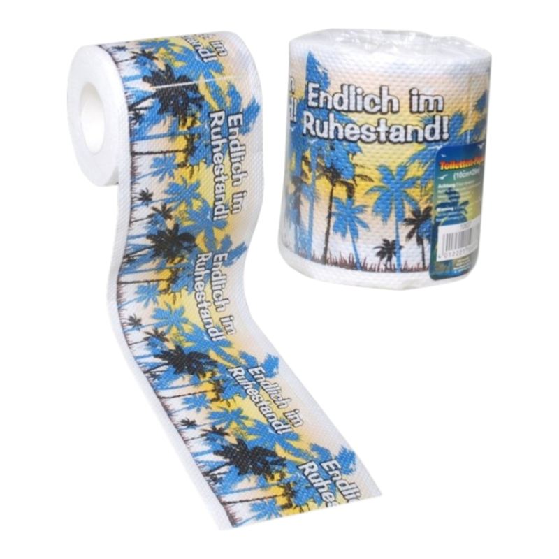 Toilettenpapier Endlich im Ruhestand 10 cm x 20 m