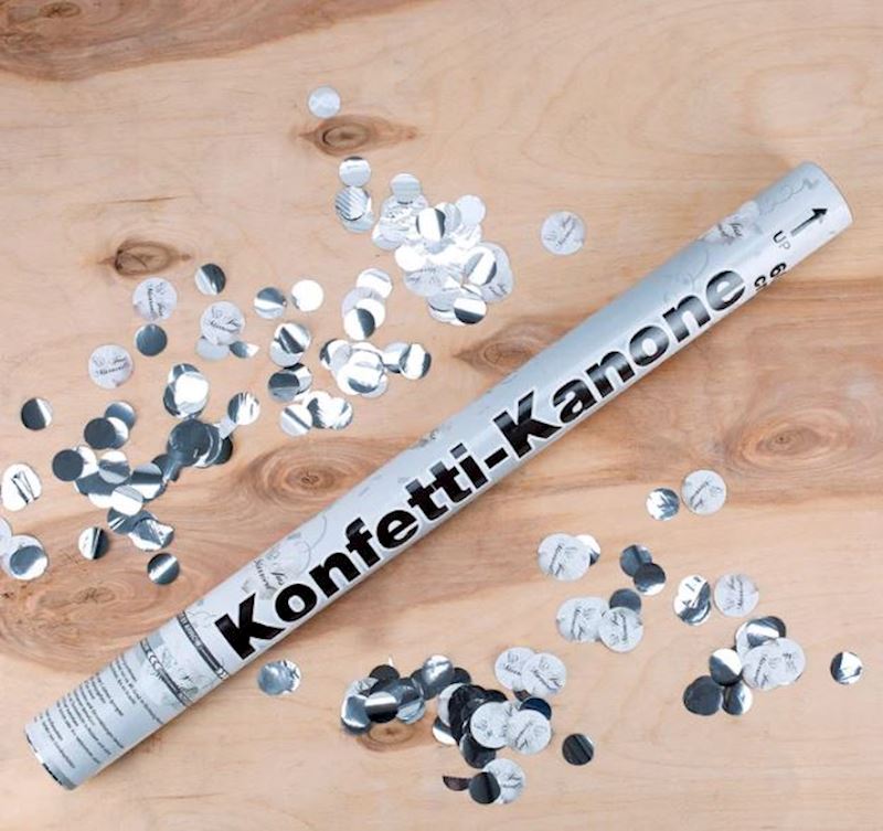 Konfetti Kanone Just Married 60 cm mir runden Konfettis