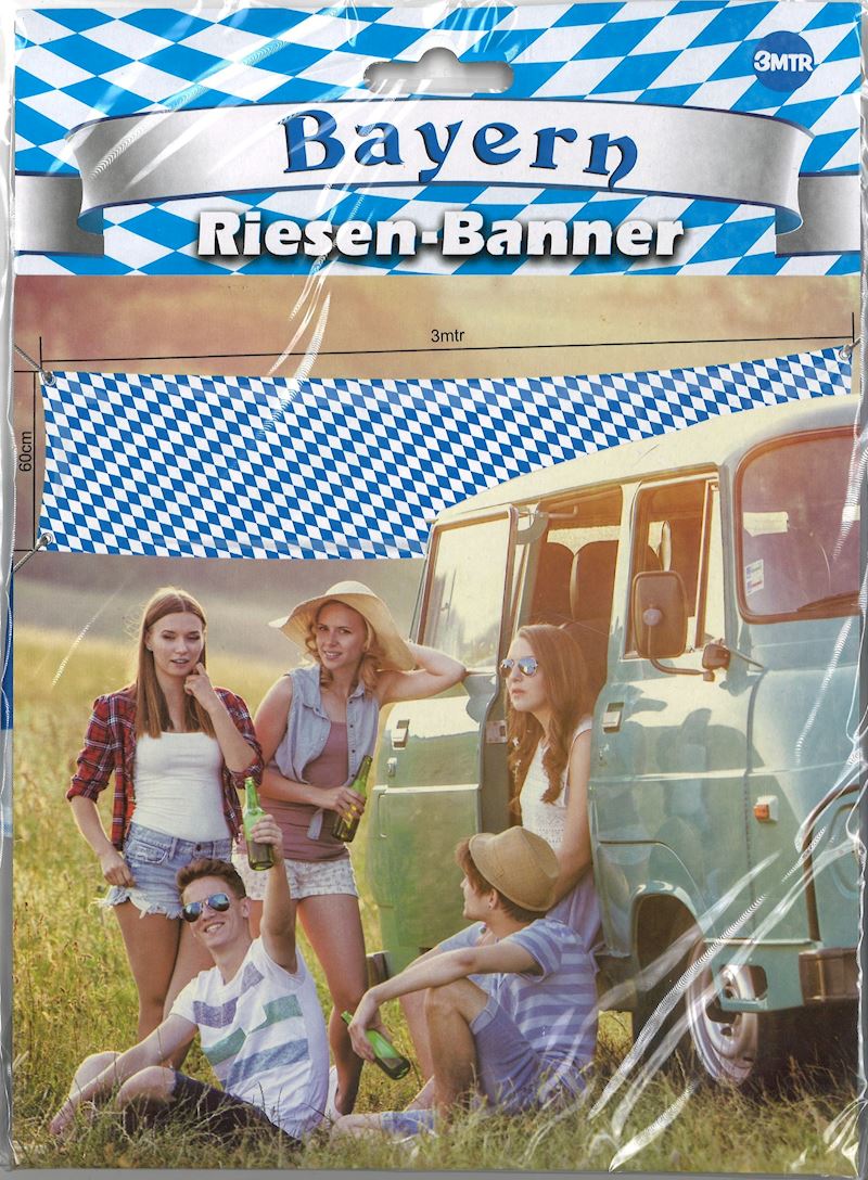 Riesen Banner Bayern 300x60 cm Polyester