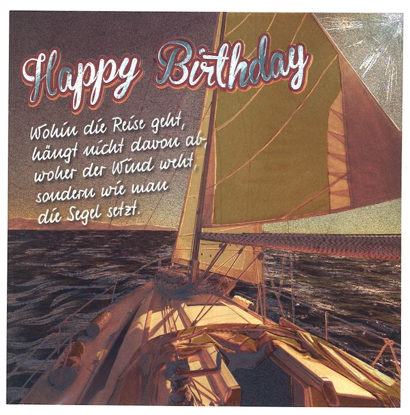 Carte metallisé anniversaire 