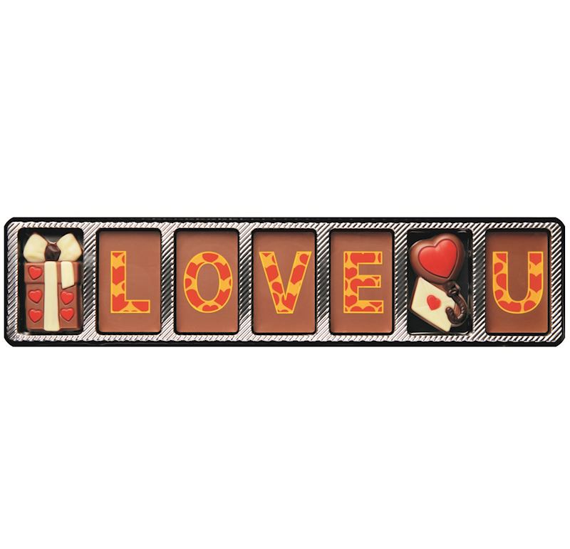 Schokoladen Love U 70 g in Geschenkpackung 30 cm