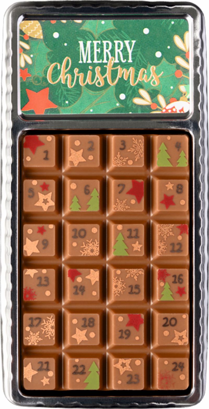 Schokoladen Tafel Advents- Kalender Vollmilch 30 g 13 cm