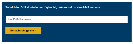 Verfügbarkeitsbenachrichtigung per E-Mail